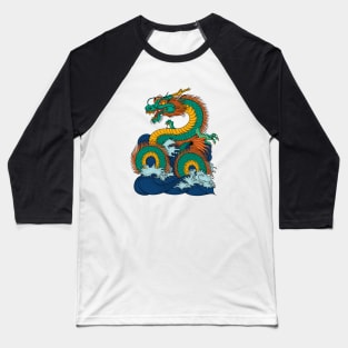 Japanese sea god Ryujin Baseball T-Shirt